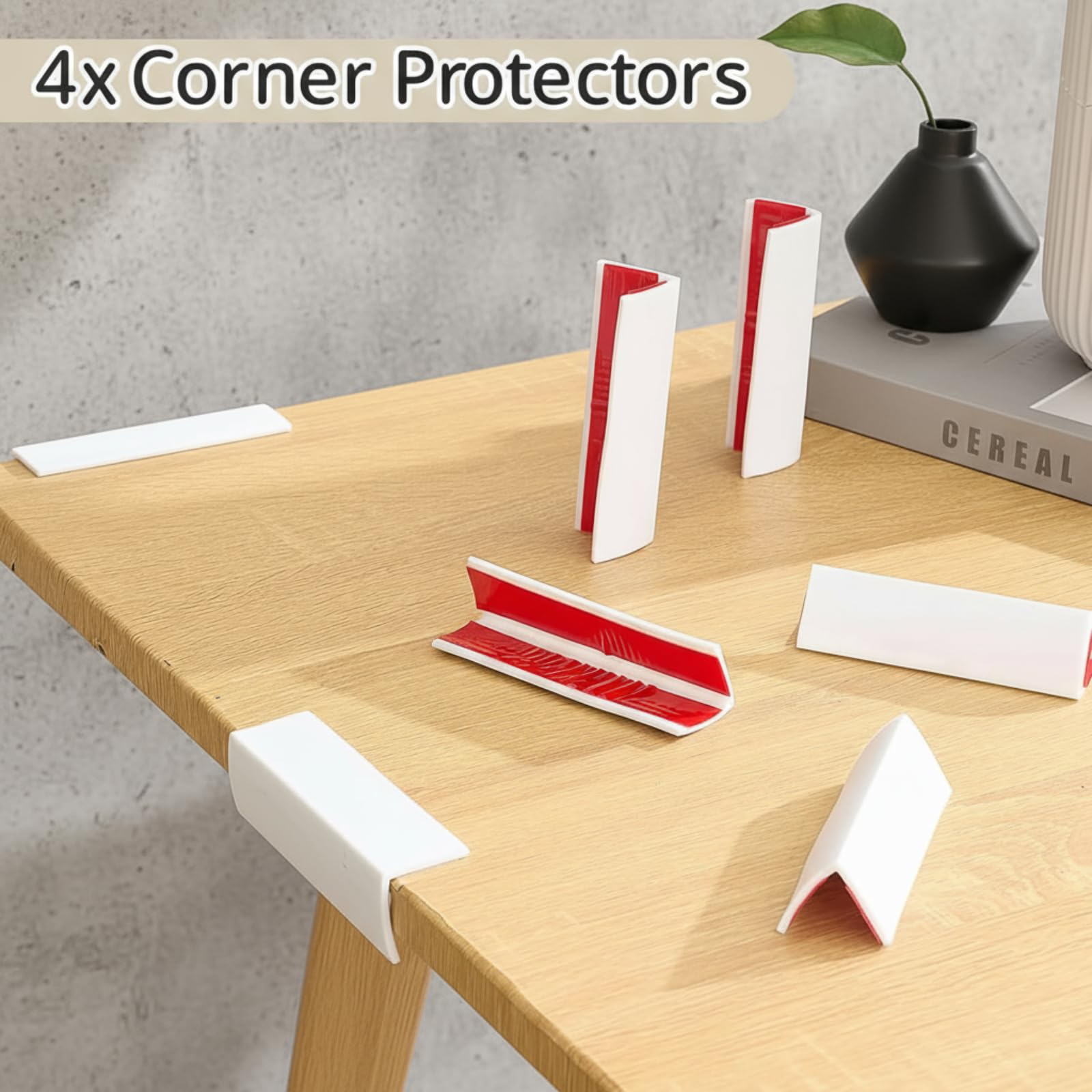 Pangda thickened rubber cushions absorb impact on corners and tables.