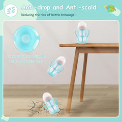 Two-pack baby bottle handles enhance self-feeding with Philips AVENT natural bottles.