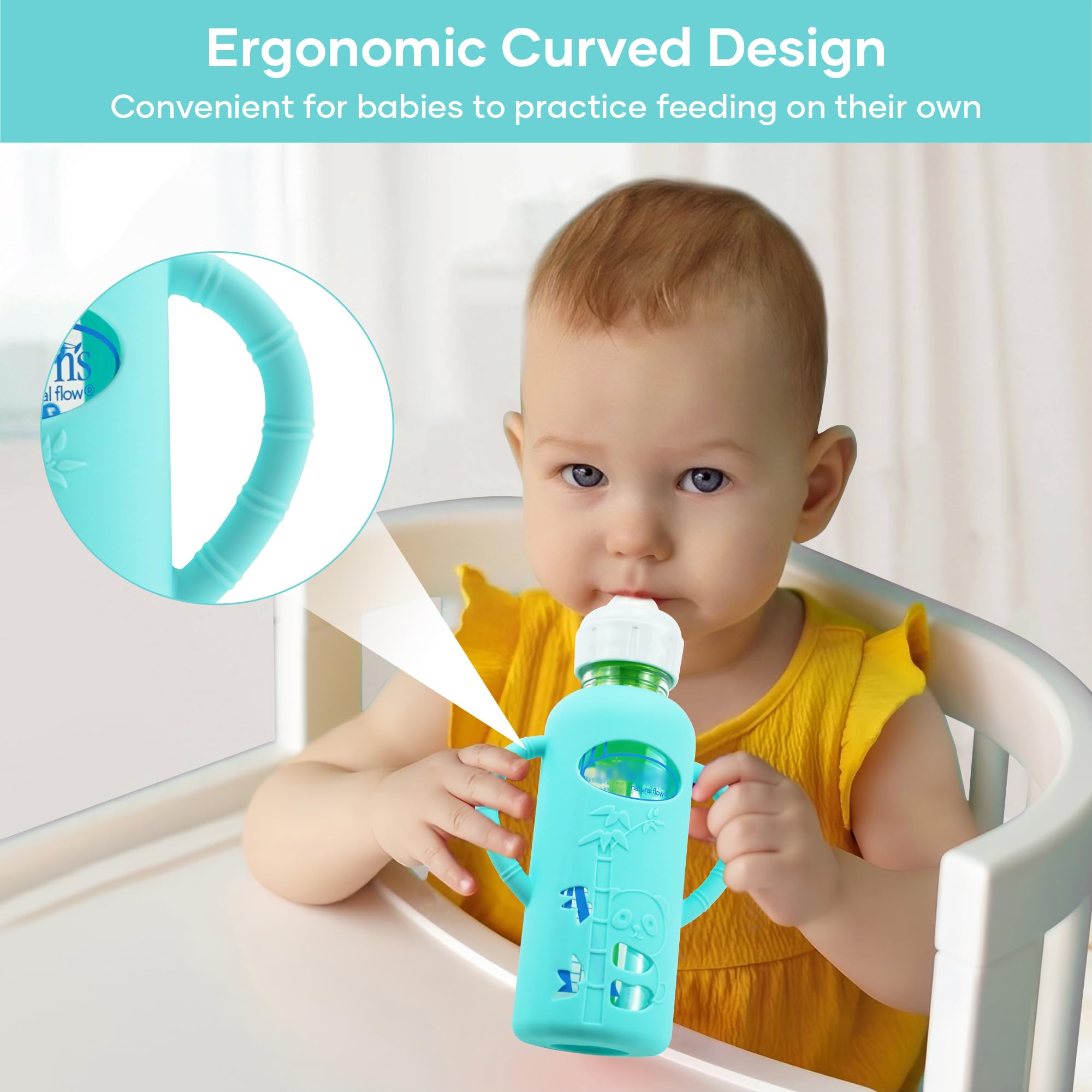 Full-wrap PANIMOSI sleeve cushions the bottle against scratches and minor bumps.