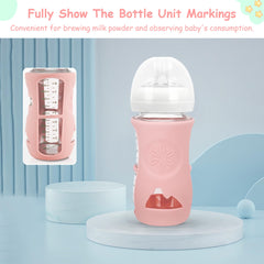 PANIMOSI sleeve with side cutout keeps bottle scale visible for reading