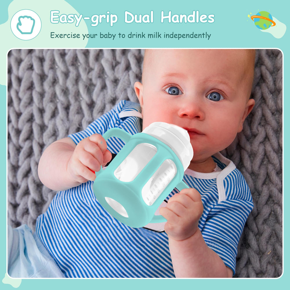 PANIMOSI sleeve with handles for Philips Avent anti-colic 4oz bottle aids self-feeding