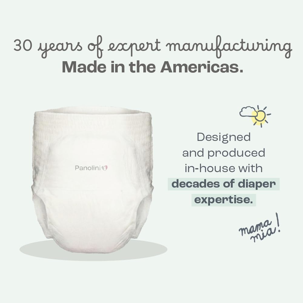 Panolini ultra-absorbent core helps keep babies dry and comfortable.