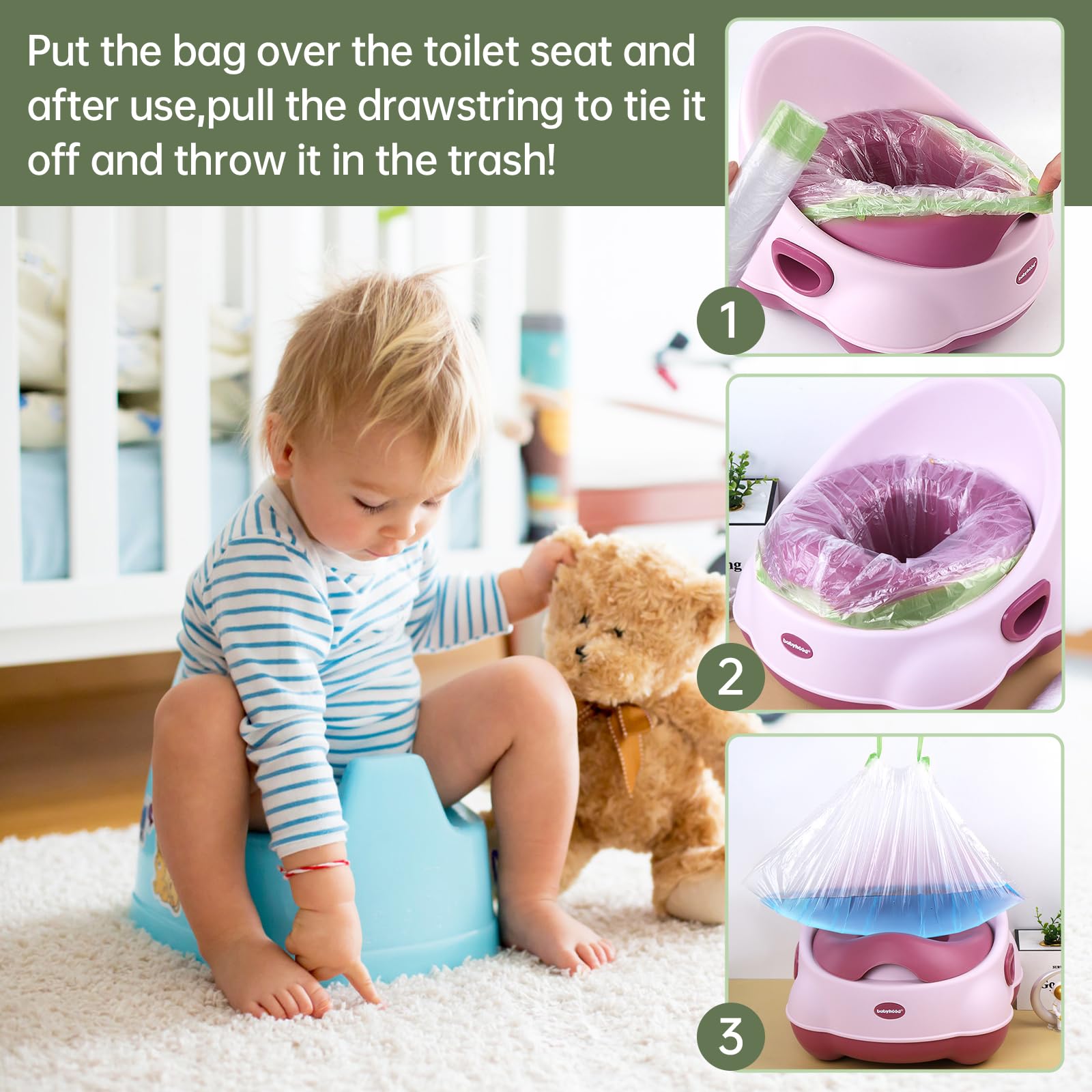 Panxxsen thick, durable liners hold up to liquids without leaks.