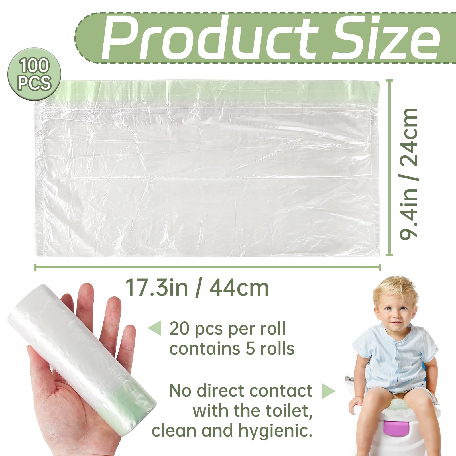 Panxxsen potty-chair liner fits most chairs for mess-free use at home.