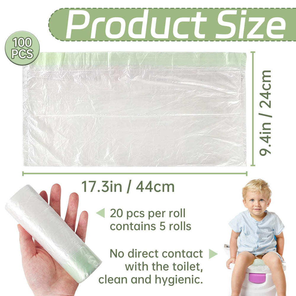 Panxxsen potty-chair liner fits most chairs for mess-free use at home.