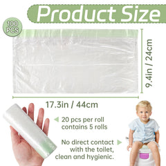 Panxxsen potty-chair liner fits most chairs for mess-free use at home.