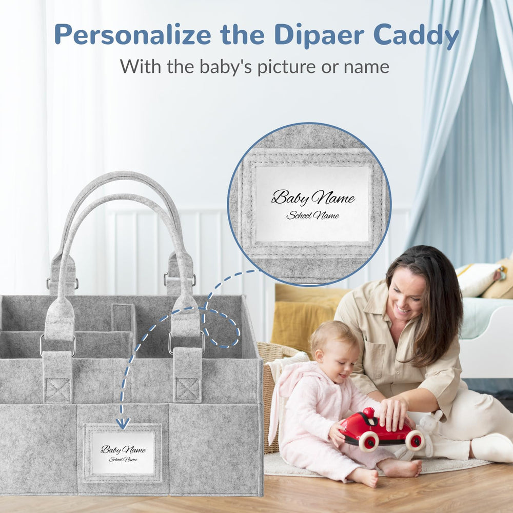 PaoveFor travel diaper caddy is light and car-ready for trips.