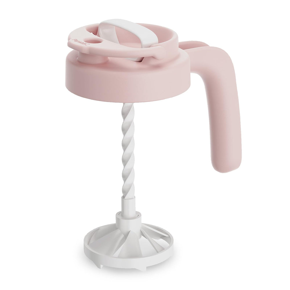 Papablic 32oz wide-mouth lid with mixing handle and pour spout for easy formula prep