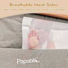 Papablic 4-in-1 bassinet rocking mode for soothing baby