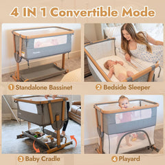 Papablic 4-in-1 bassinet standalone use for newborn sleep