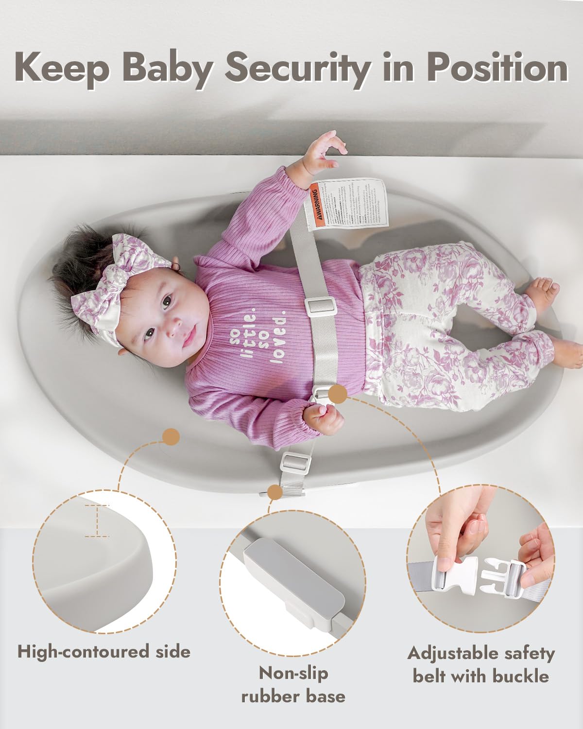 Papablic toy-bar with mirror and crinkle star for baby engagement