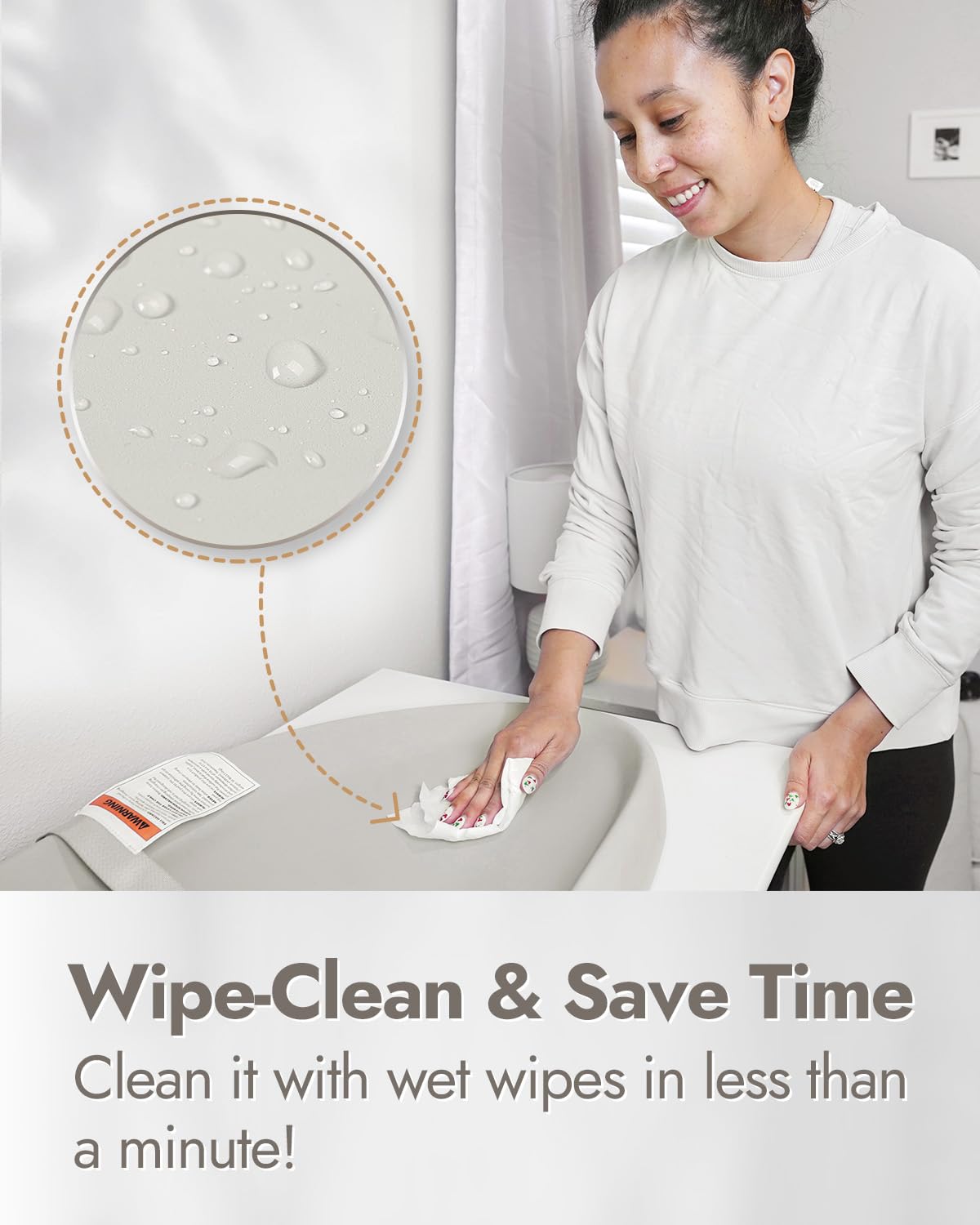 Papablic washable cover provides a soft, skin-friendly surface you can launder