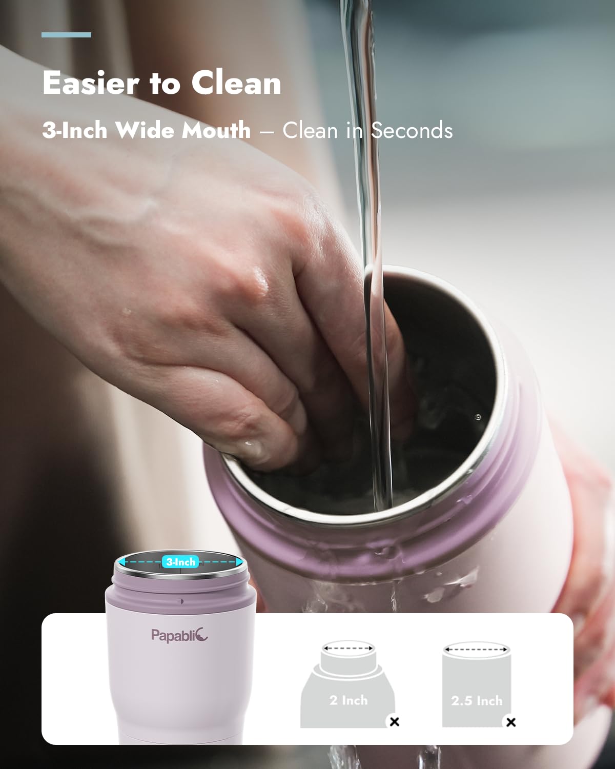 Papablic warmer with four temperature settings for flexible warming.