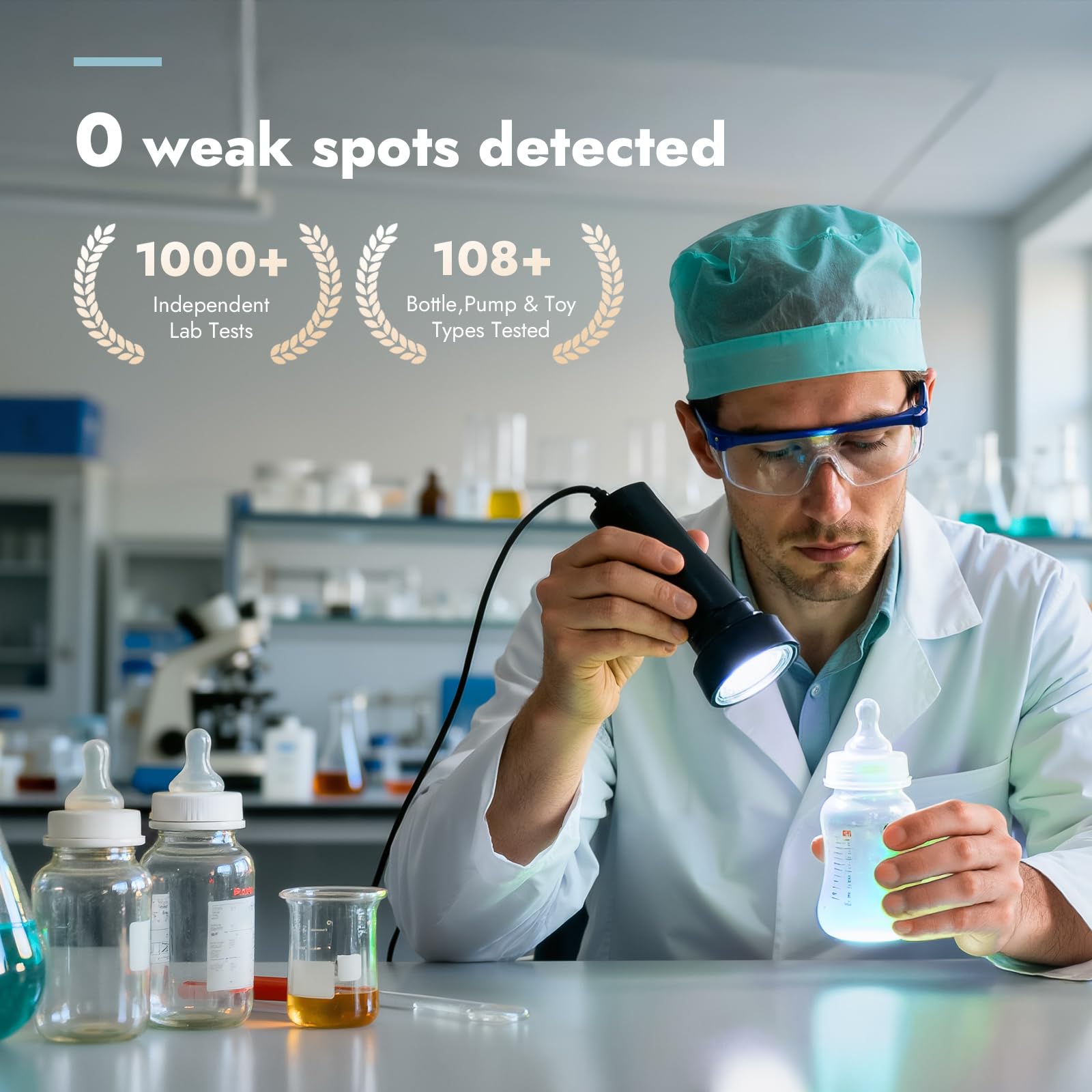 Papablic Bottle Washer Pro lab-tested cleaning performance against tough residues