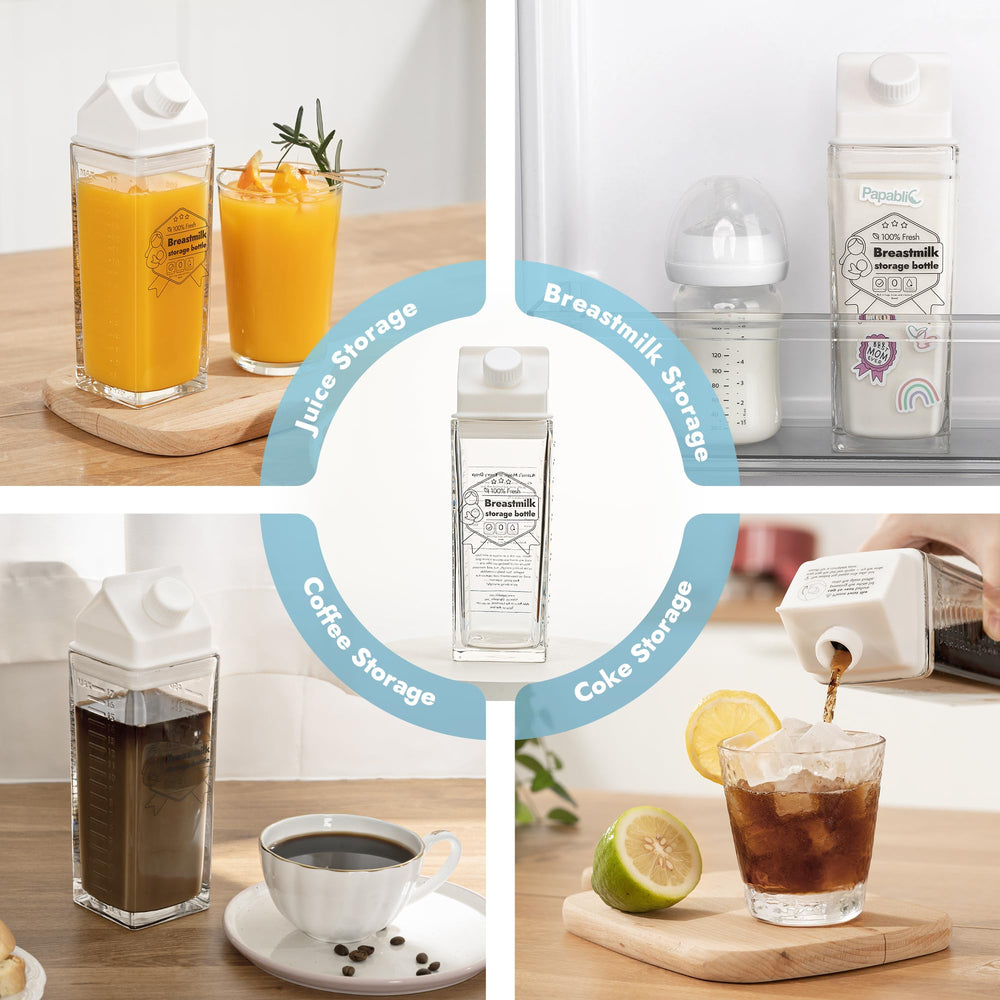 Papablic BPA-free and phthalate-free design supports safe storage of milk.