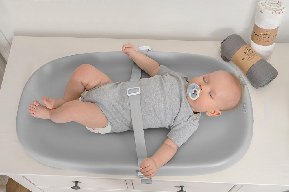 Papablic 30 x 17 inch pad fits dressers, beds, and sofas for versatile changing spaces.