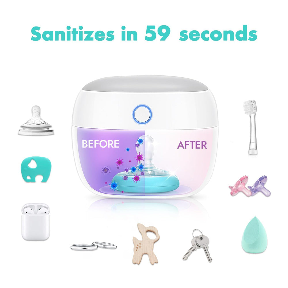 Papablic compact UV sanitizer case open lid showing easy access