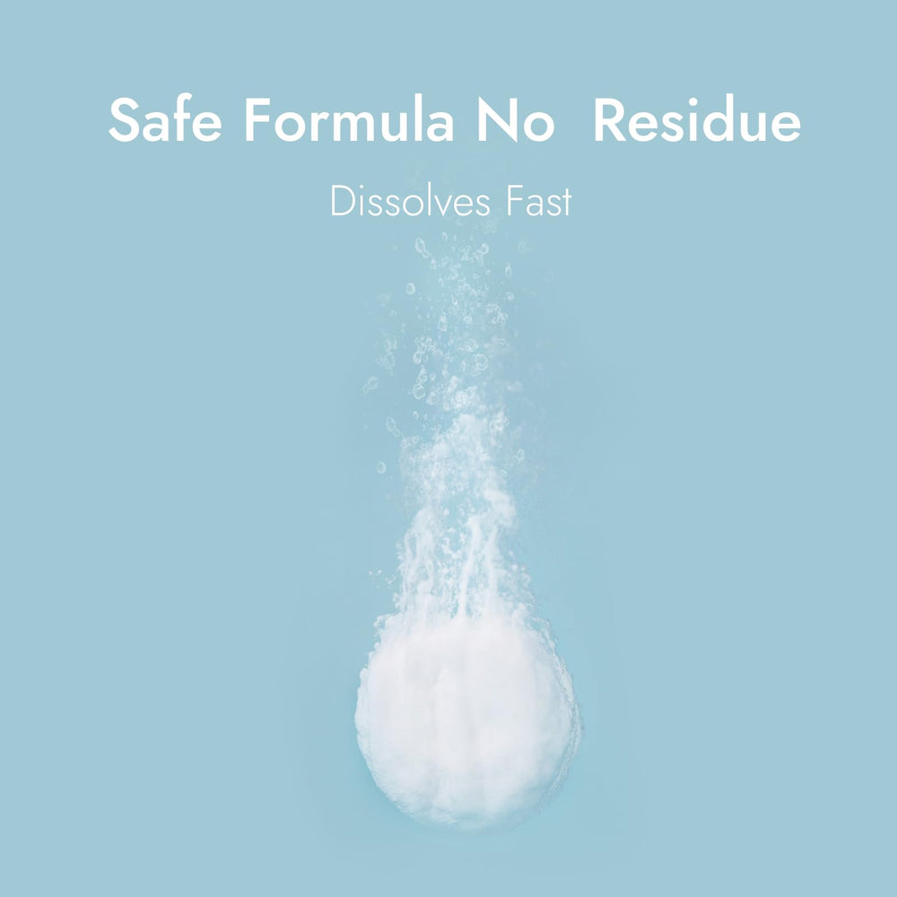 Papablic detergent tablet used on baby bottles for cleaner results.