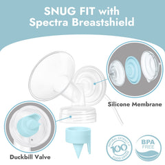 Papablic valve with easy grab tab for quick attachment