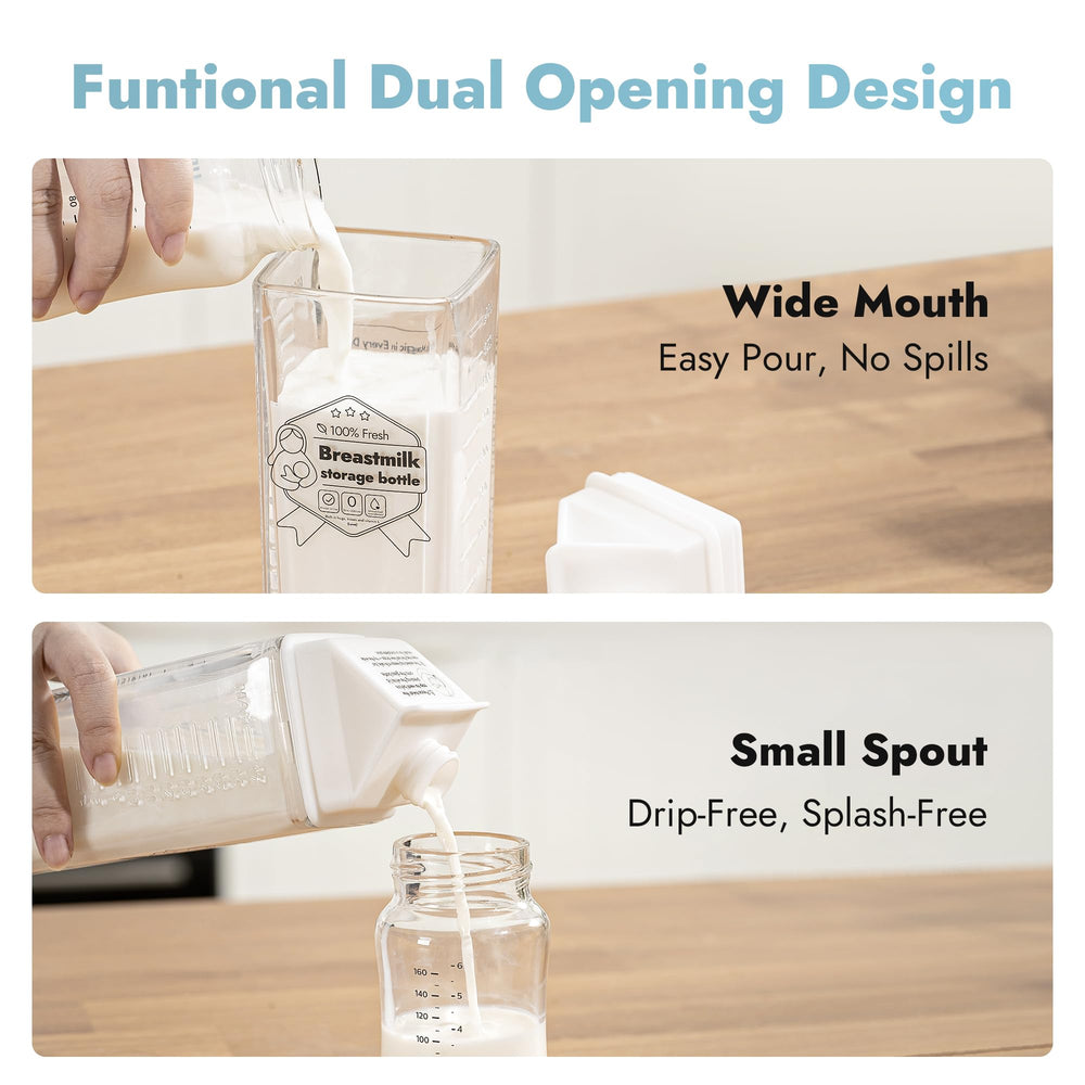 Papablic 17oz capacity bottle ideal for storing multiple feeding sessions.
