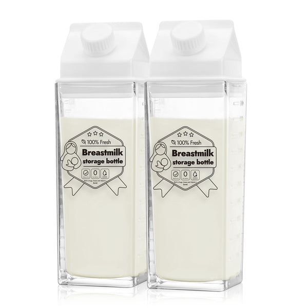 Papablic glass breastmilk storage bottle with wide opening for easy direct-pump pouring.