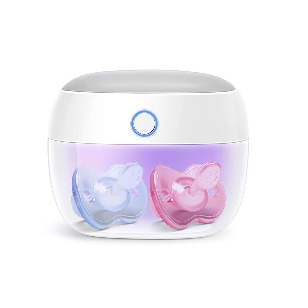 Papablic portable pacifier sanitizer with UV light for quick on-the-go cleaning
