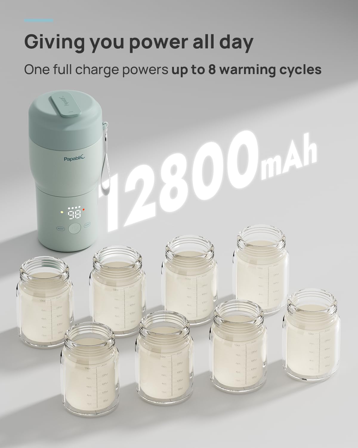 Papablic Pro Bottle Warmer wide-mouth opening for easy cleaning access.