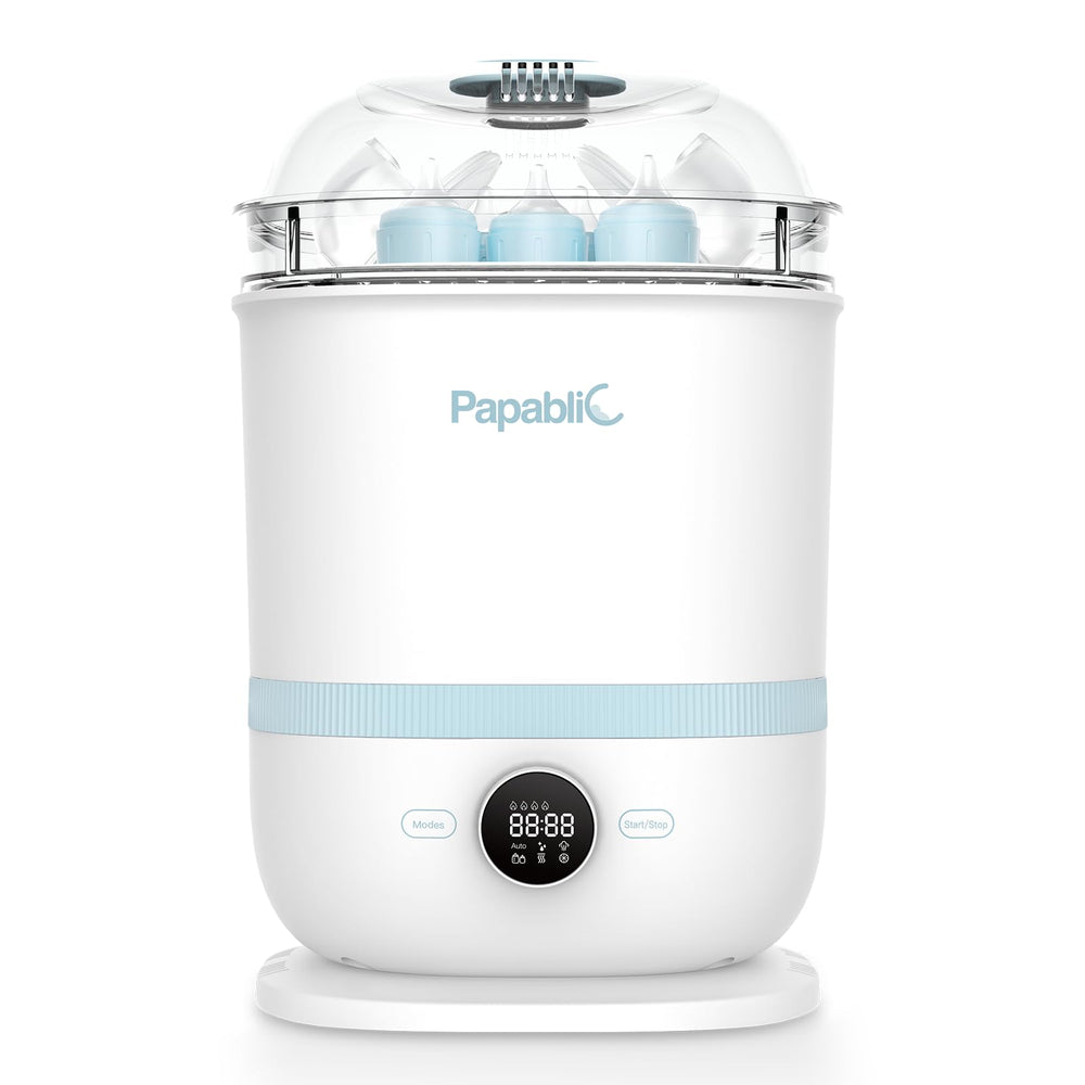 Papablic Pro Max bottle sterilizer front view for quick, thorough cleaning.