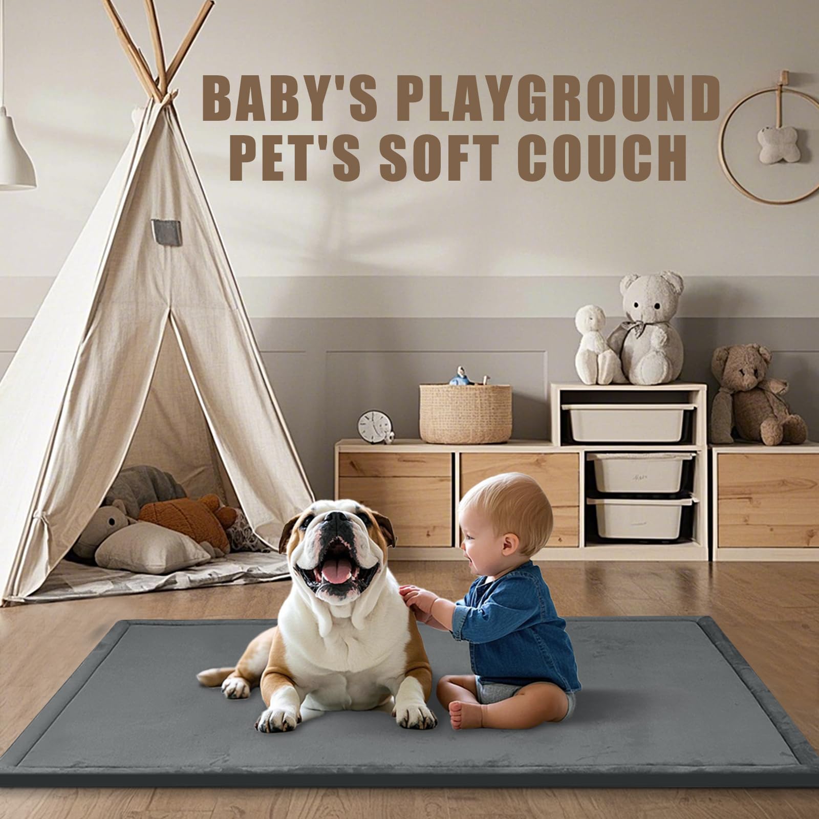 PapaMama surface cleans easily with a damp cloth