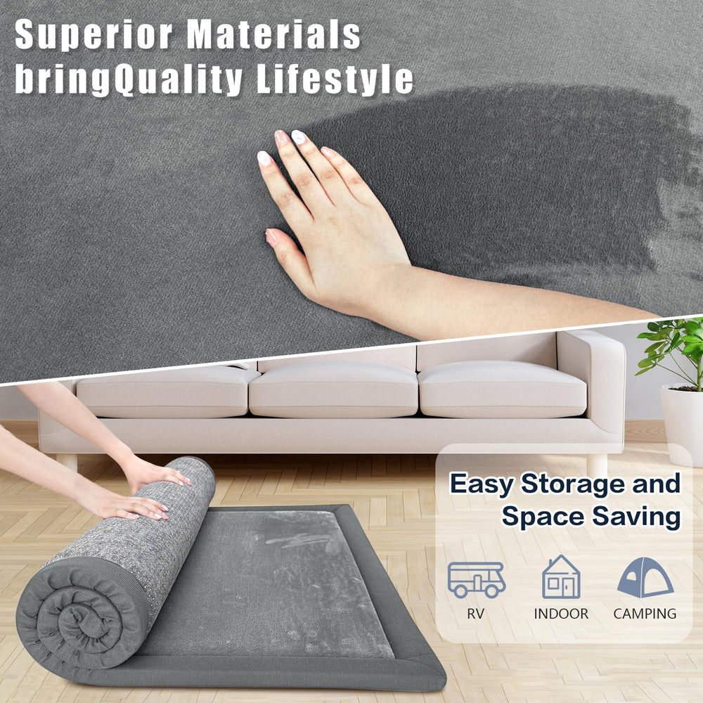 PapaMama mat remains flat or rolls for simple storage