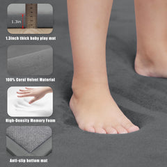 PapaMama non-slip backing keeps the mat securely in place