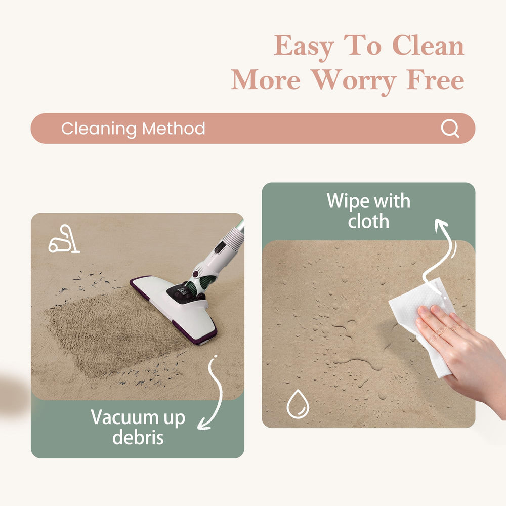 PapaMama easy-care surface designed for quick cleaning after play.
