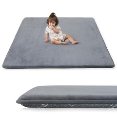 PaPaMat 1-3 inch thick baby floor mat supports tummy time and crawling comfort.