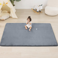PaPaMat 1.3-inch thick baby floor mat with a 71x79 inch surface for tummy time