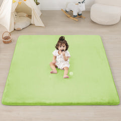 PaPaMat 1-3-inch thick play mat 50x50 for comfy tummy time and crawling