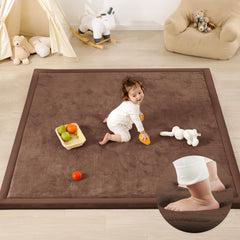 PaPaMat 1.3-inch thick play mat with thick cushioning for safe tummy time