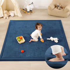 PaPaMat 1.3-inch thick play mat with cushioning for crawling and tummy time.
