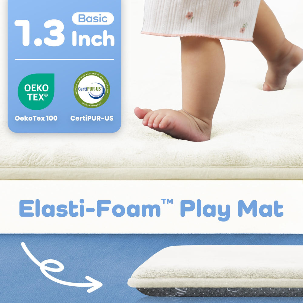 PaPaMat 1-3 inch padding close-up showing plush velvet texture