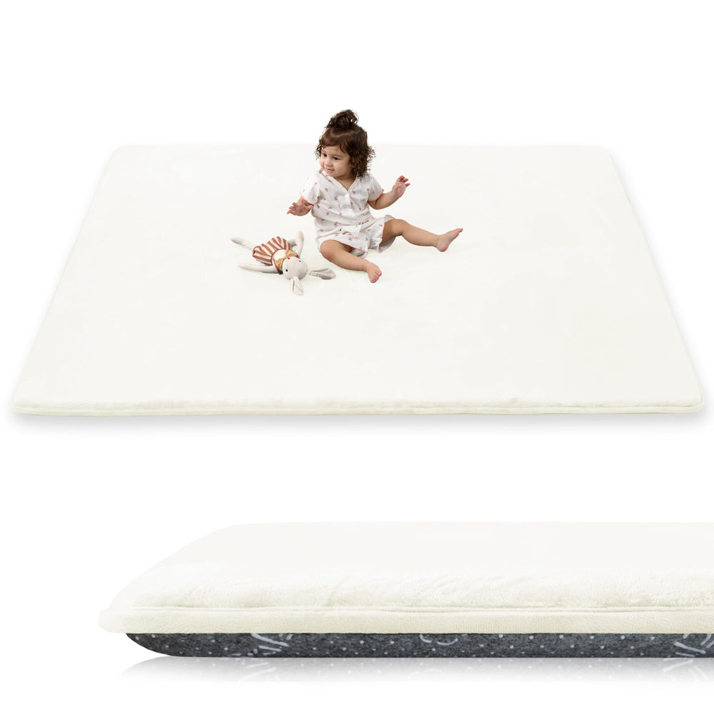 PaPaMat 1.5-inch thick cushioned play mat for tummy time and crawling.