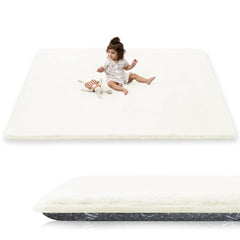 PaPaMat 1.5-inch thick cushioned play mat for tummy time and crawling.