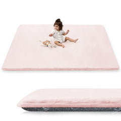 PaPaMat 1.5-inch thick cushioning close-up for comfy tummy time.