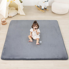 PaPaMat 1.3-inch thick plush baby play mat for comfortable floor time.