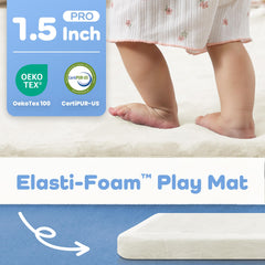 PaPaMat 50x50 square play area ideal for baby gyms and playpens.
