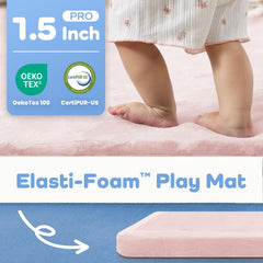 PaPaMat large 59x79 inch foam mat for tummy time and play