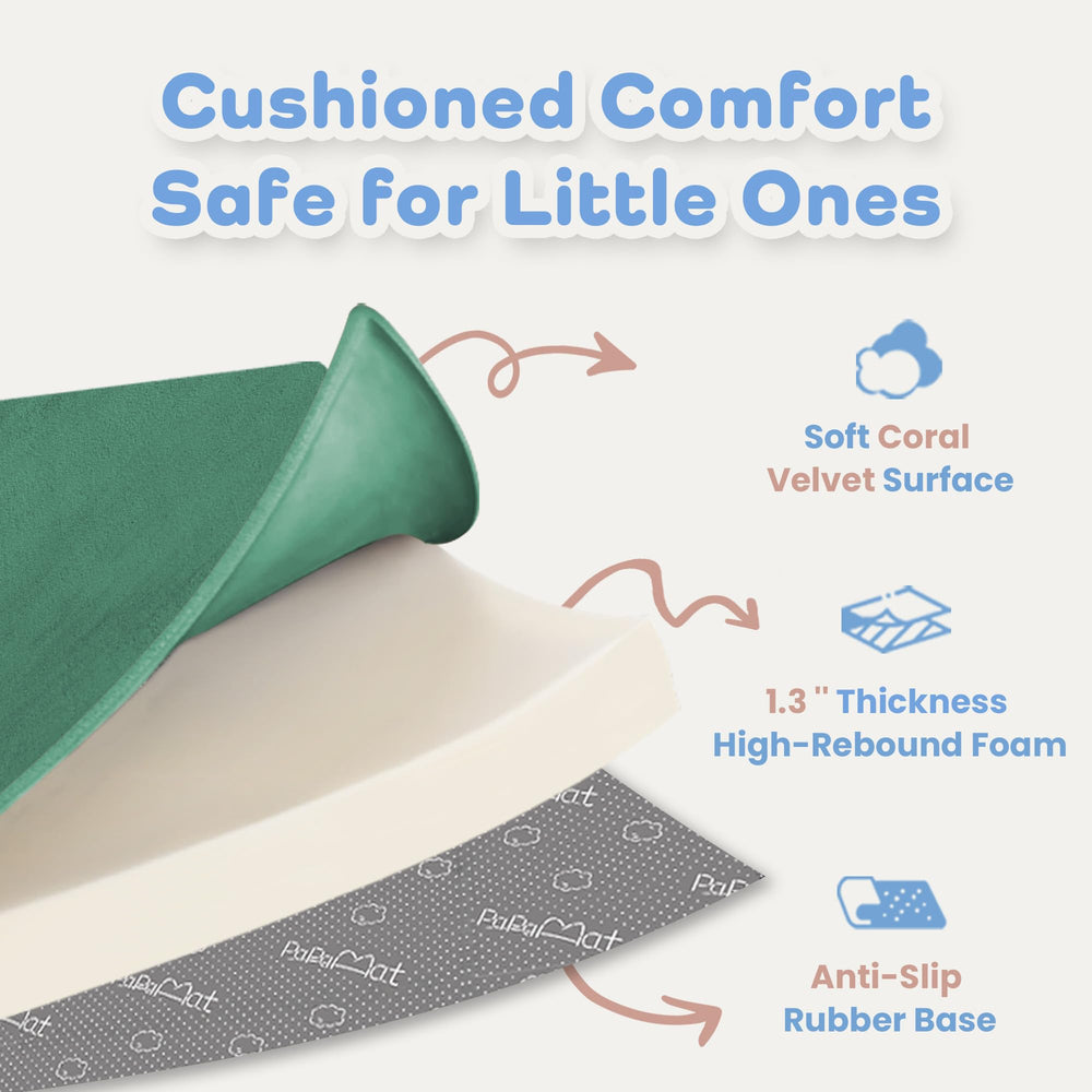 PaPaMat certified-safe materials ensure safe play for babies and pets