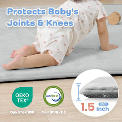 PaPaMat cloud-soft flannel surface ready for floor time