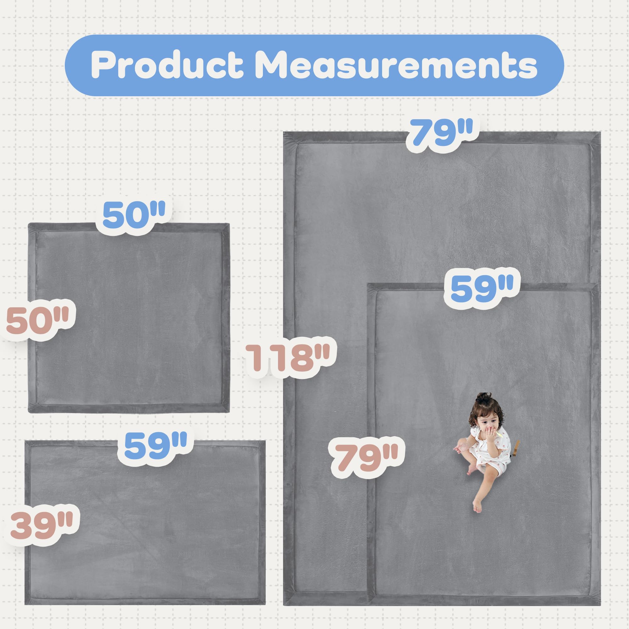 PaPaMat crawling area for kids demonstrating safe, cushioned surface.