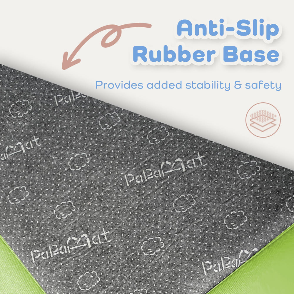 PaPaMat easy-to-clean velvet surface makes spills quick to wipe