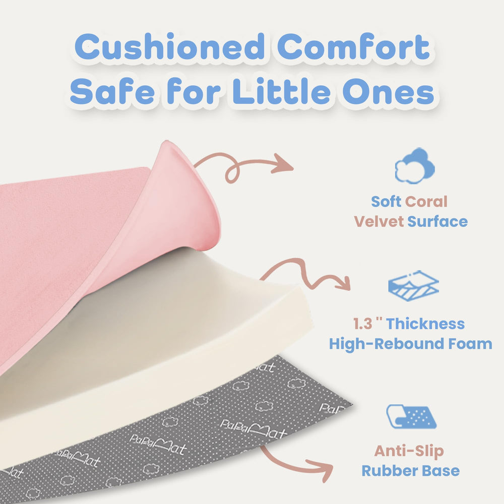 PaPaMat high-density foam cushions baby joints during play