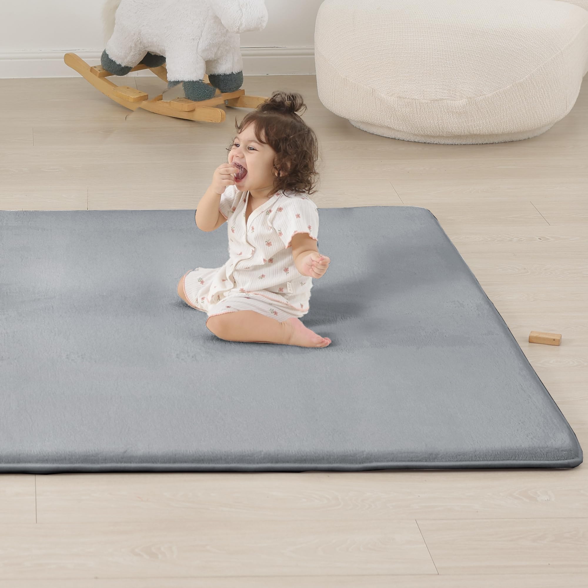 PaPaMat light-grey finish suits modern nurseries and home decor